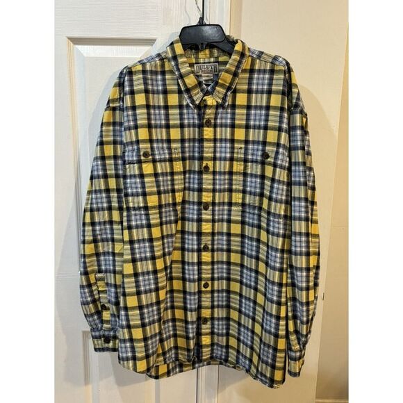 Duluth Trading Men's Long Sleeve Button Down Flannel Sz 3XL Plaid - Picture 1 of 6